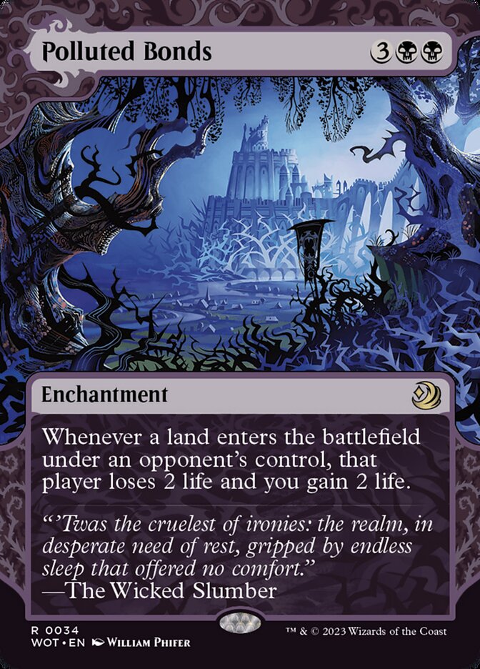 Polluted Bonds – Rare Magic: The Gathering card from Wilds of Eldraine: Enchanting Tales (#34)