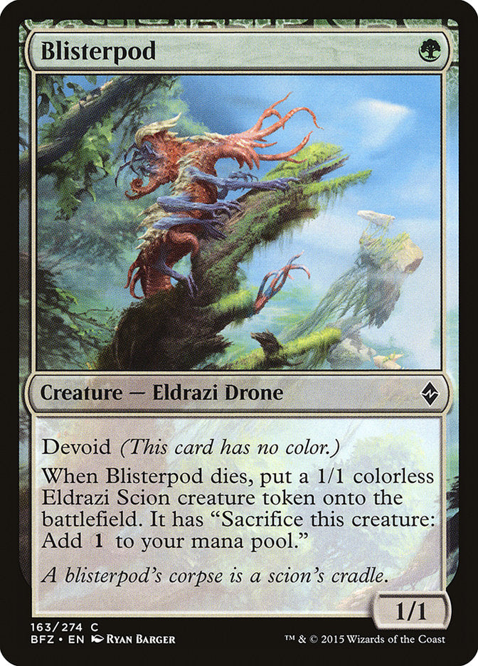 Blisterpod – Common Magic: The Gathering card from Battle for Zendikar (#163)