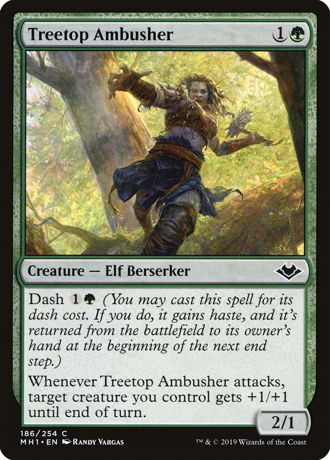 Treetop Ambusher – Common Magic: The Gathering card from Modern Horizons (#186)