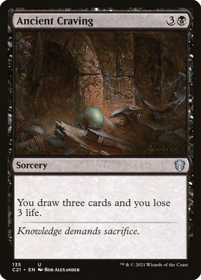 Ancient Craving – Uncommon Magic: The Gathering card from Commander 2021 (#135)