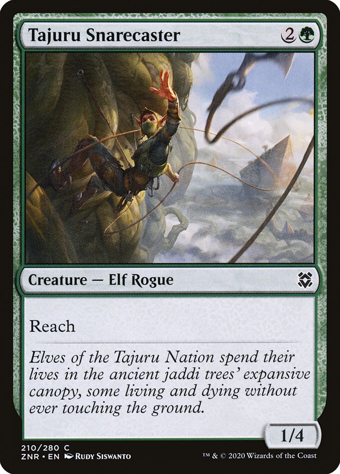 Tajuru Snarecaster – Common Magic: The Gathering card from Zendikar Rising (#210)