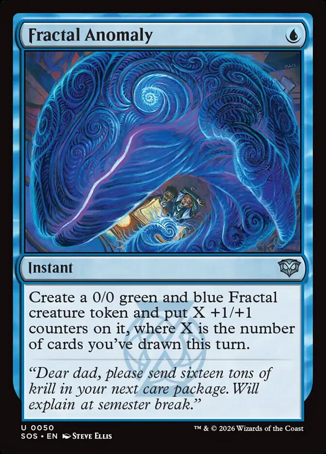 Fractal Anomaly – Uncommon Magic: The Gathering card from Secrets of Strixhaven (#50)