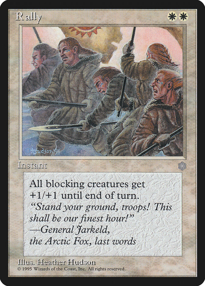 Rally – Common Magic: The Gathering card from Ice Age (#48)