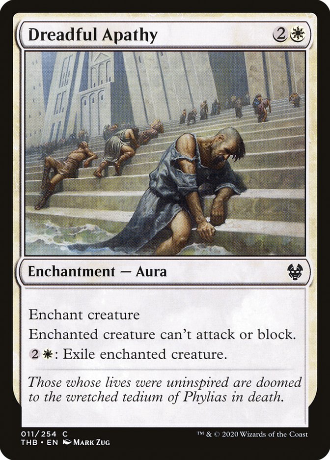 Dreadful Apathy – Common Magic: The Gathering card from Theros Beyond Death (#11)