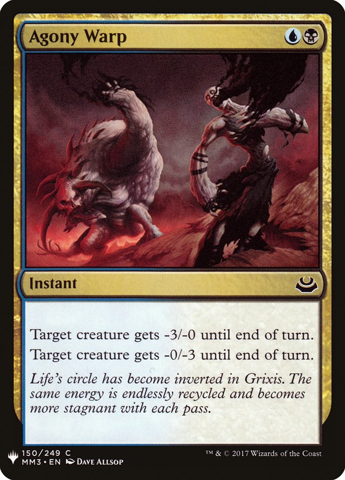 Agony Warp – Common Magic: The Gathering card from The List (#MM3-150)