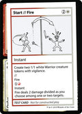 Start // Fire – Rare Magic: The Gathering card from Mystery Booster Playtest Cards 2021 (#101)