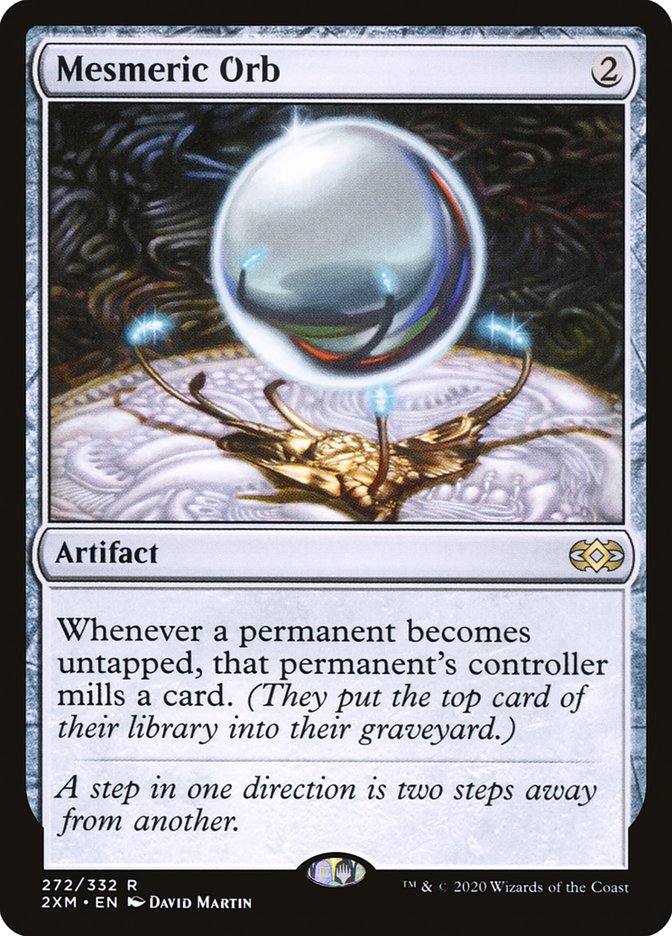 Mesmeric Orb – Rare Magic: The Gathering card from Double Masters (#272)