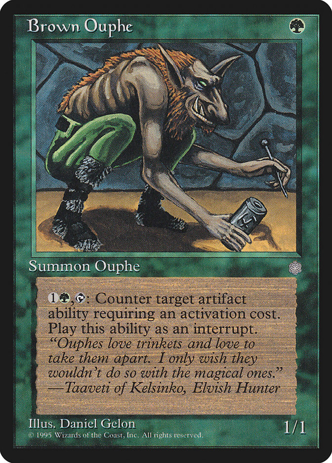 Brown Ouphe – Common Magic: The Gathering card from Ice Age (#228)