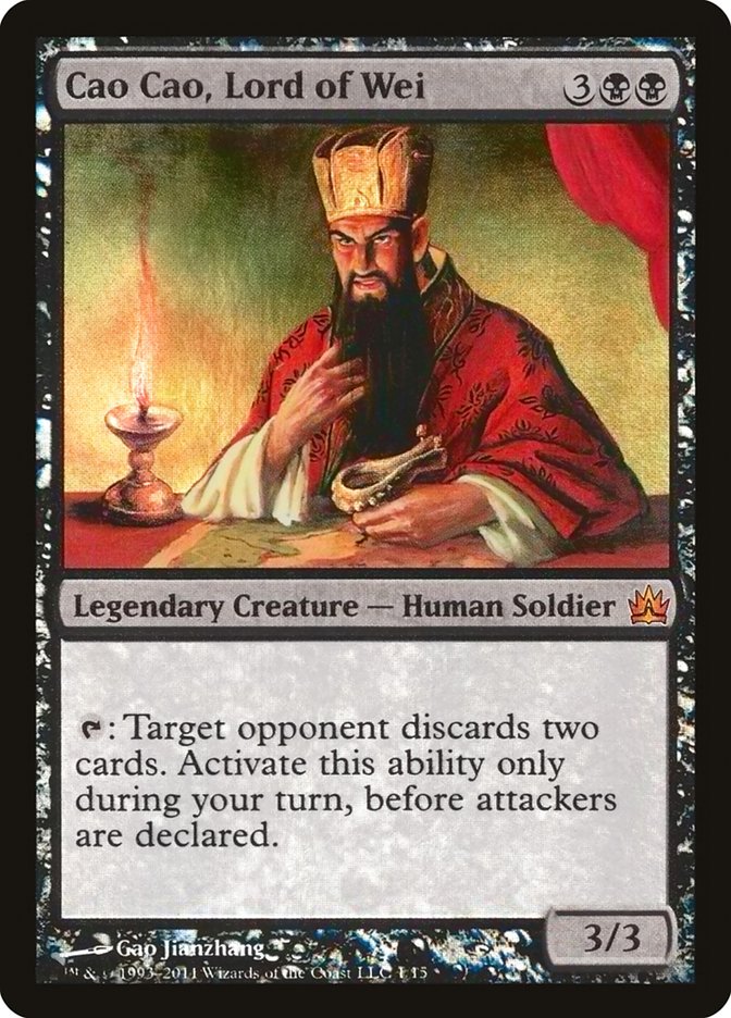 Cao Cao, Lord of Wei – Mythic Magic: The Gathering card from From the Vault: Legends (#1)