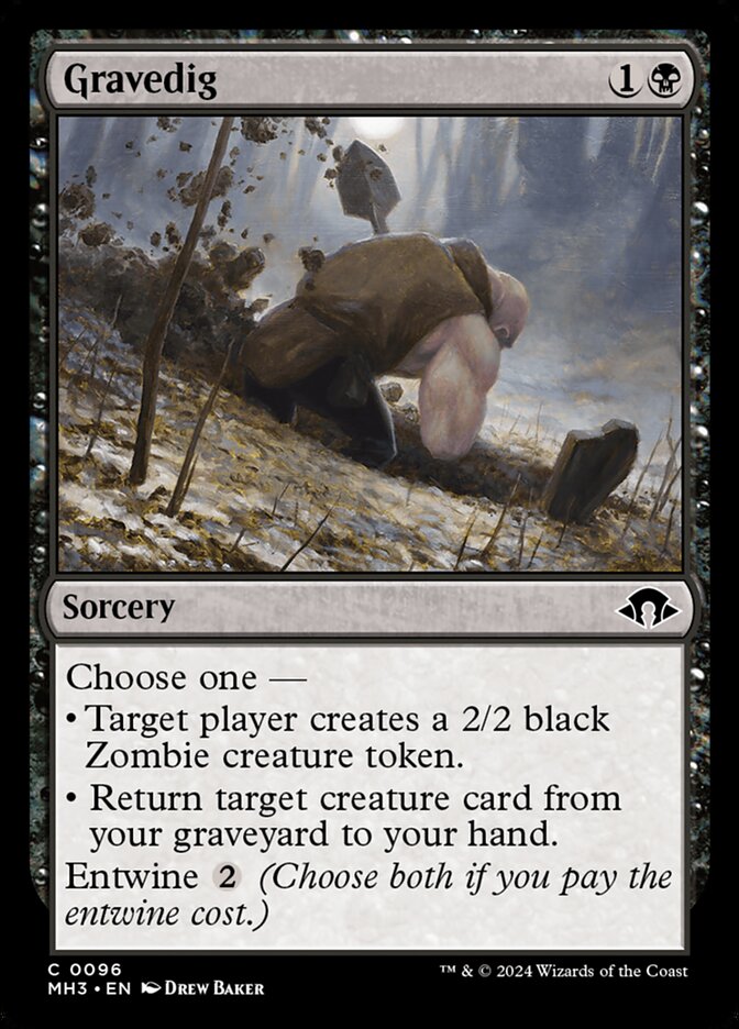 Gravedig – Common Magic: The Gathering card from Modern Horizons 3 (#96)