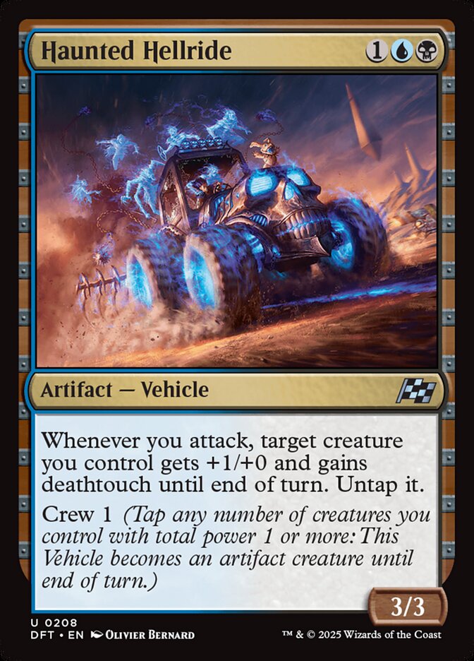 Haunted Hellride – Uncommon Magic: The Gathering card from Aetherdrift (#208)