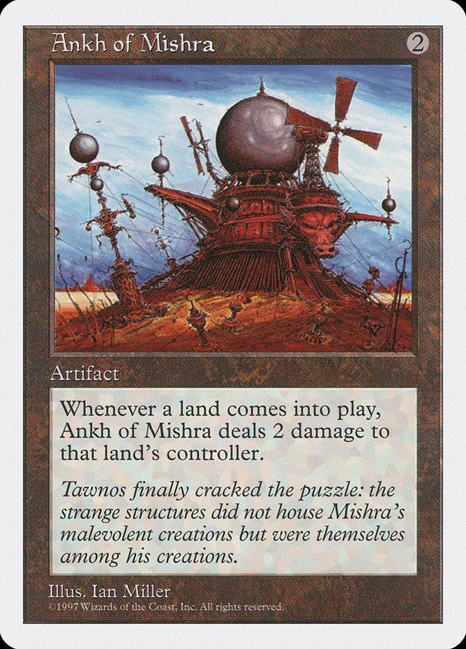 Ankh of Mishra – Rare Magic: The Gathering card from Fifth Edition (#348)