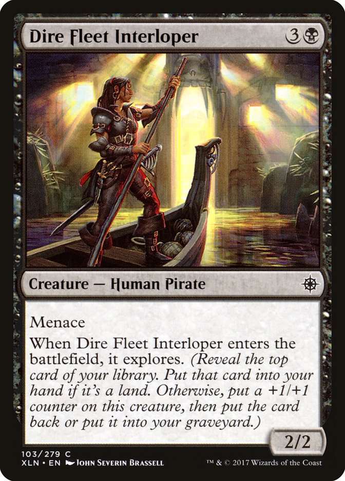 Dire Fleet Interloper – Common Magic: The Gathering card from Ixalan (#103)