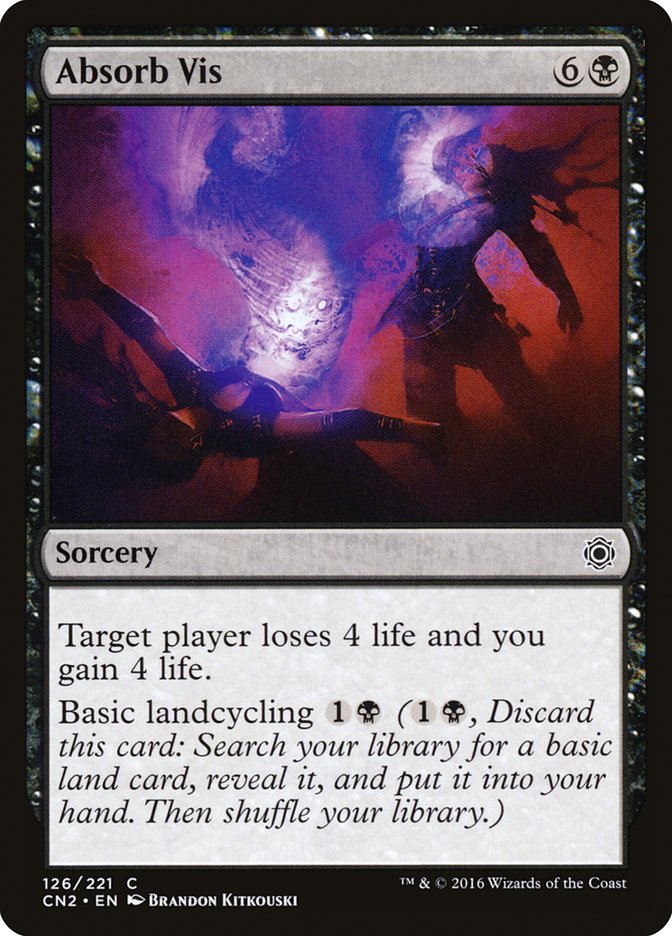 Absorb Vis – Common Magic: The Gathering card from Conspiracy: Take the Crown (#126)