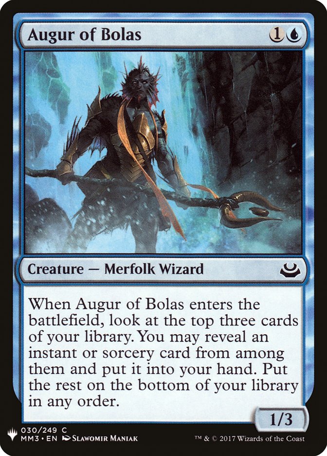 Augur of Bolas – Common Magic: The Gathering card from The List (#MM3-30)