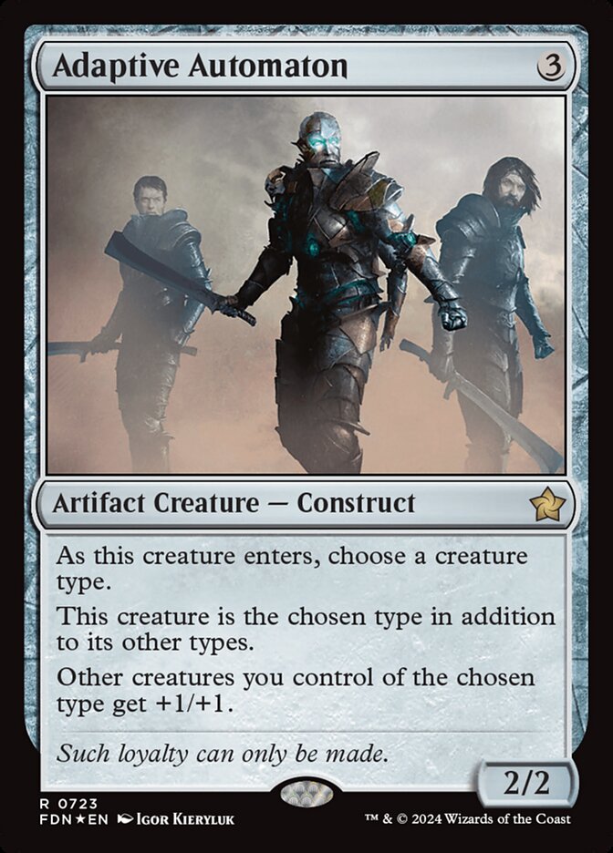 Adaptive Automaton – Rare Magic: The Gathering card from Foundations (#723)