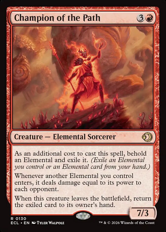 Champion of the Path – Rare Magic: The Gathering card from Lorwyn Eclipsed (#130)