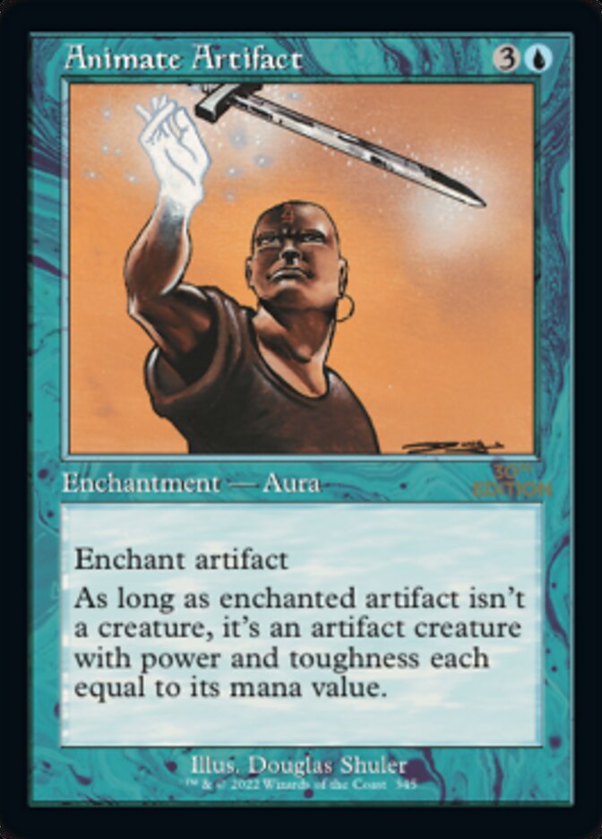 Animate Artifact – Uncommon Magic: The Gathering card from 30th Anniversary Edition (#345)