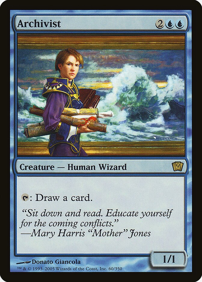 Archivist – Rare Magic: The Gathering card from Ninth Edition (#60★)