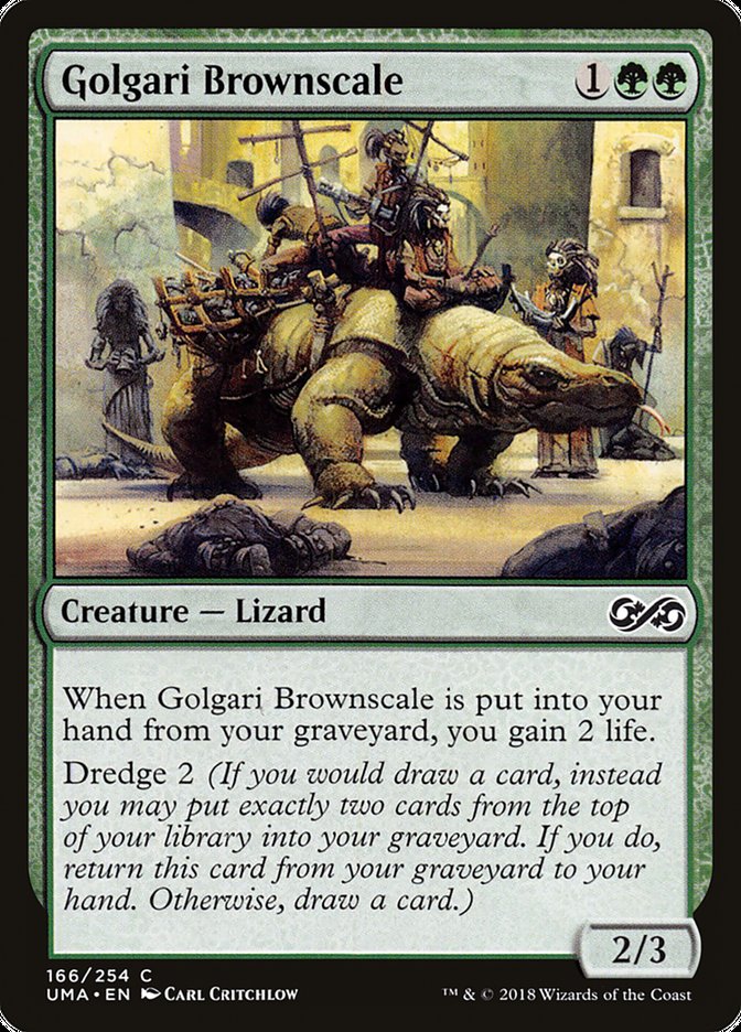 Golgari Brownscale – Common Magic: The Gathering card from Ultimate Masters (#166)
