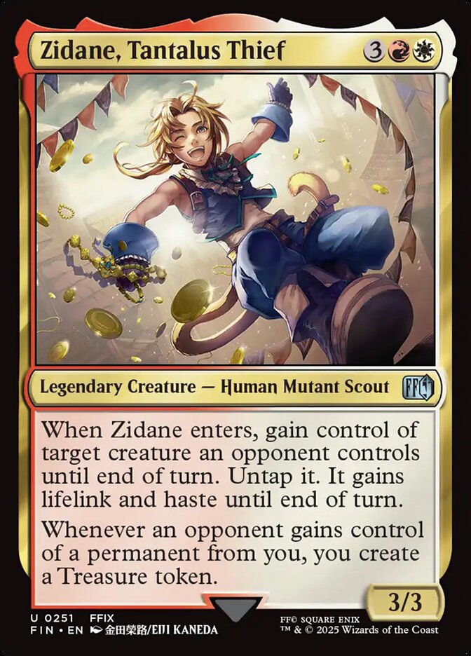 Zidane, Tantalus Thief – Uncommon Magic: The Gathering card from Final Fantasy (#251)