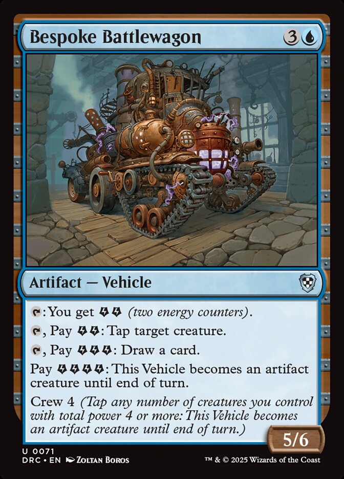 Bespoke Battlewagon – Uncommon Magic: The Gathering card from Aetherdrift Commander (#71)