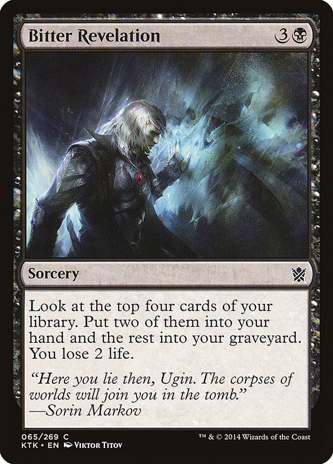 Bitter Revelation – Common Magic: The Gathering card from Khans of Tarkir (#65)