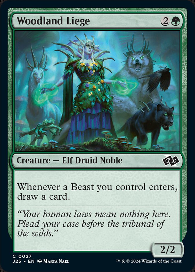 Woodland Liege – Common Magic: The Gathering card from Foundations Jumpstart (#27)