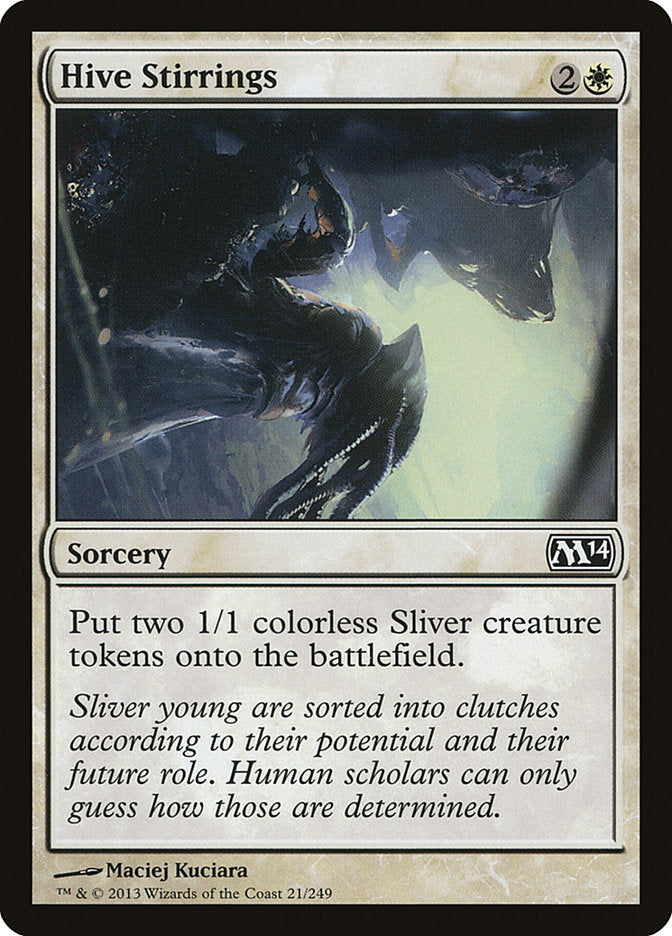 Hive Stirrings – Common Magic: The Gathering card from Magic 2014 (#21)