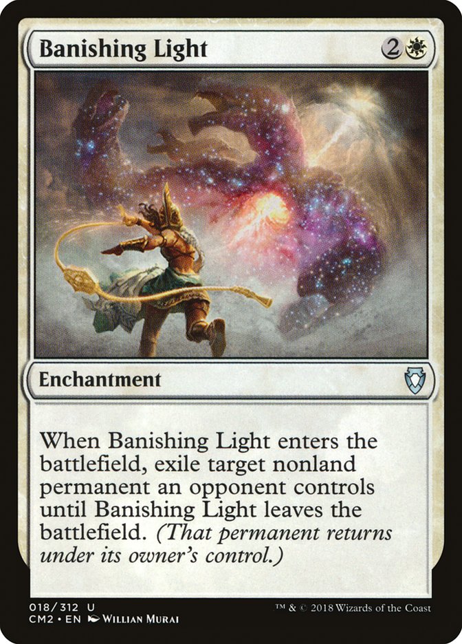 Banishing Light – Uncommon Magic: The Gathering card from Commander Anthology Volume II (#18)