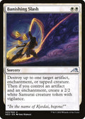 Banishing Slash – Uncommon Magic: The Gathering card from Kamigawa: Neon Dynasty (#3)