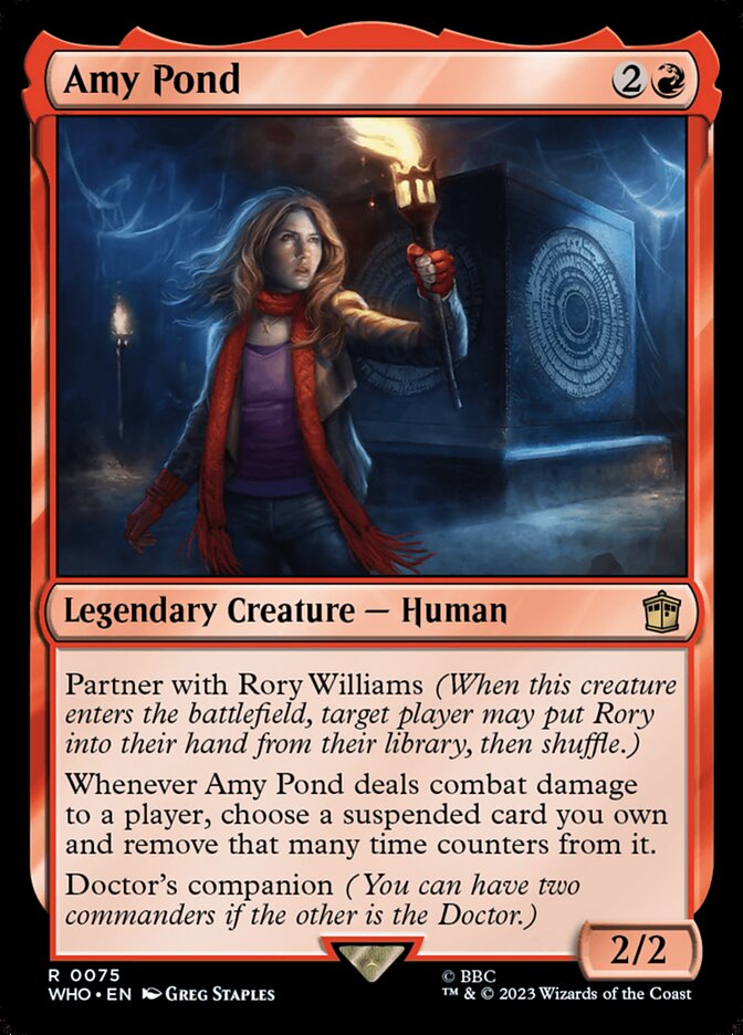 Amy Pond – Rare Magic: The Gathering card from Doctor Who (#75)