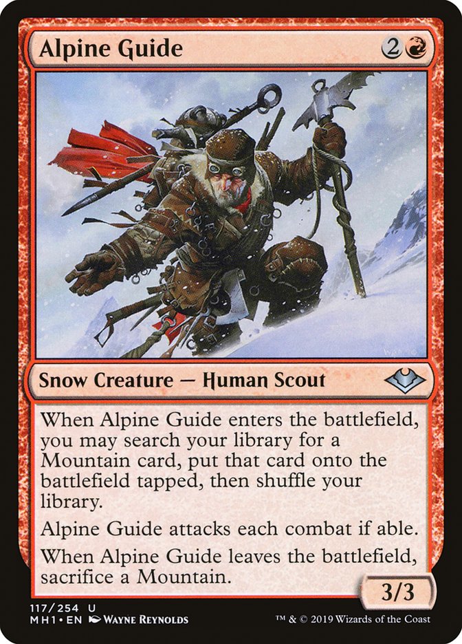 Alpine Guide – Uncommon Magic: The Gathering card from Modern Horizons (#117)