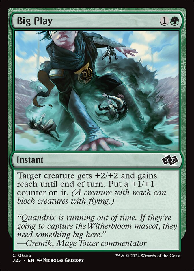 Big Play – Common Magic: The Gathering card from Foundations Jumpstart (#635)