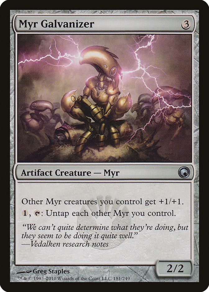 Myr Galvanizer – Uncommon Magic: The Gathering card from Scars of Mirrodin (#181)