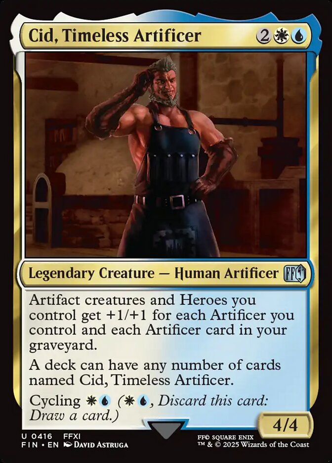 Cid, Timeless Artificer – Uncommon Magic: The Gathering card from Final Fantasy (#416)