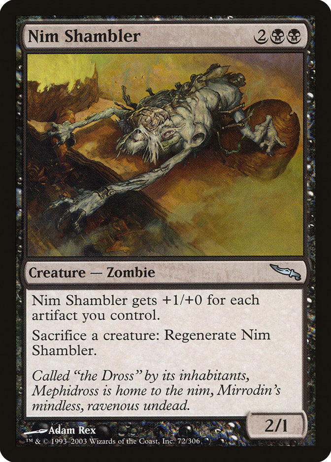 Nim Shambler – Uncommon Magic: The Gathering card from Mirrodin (#72)