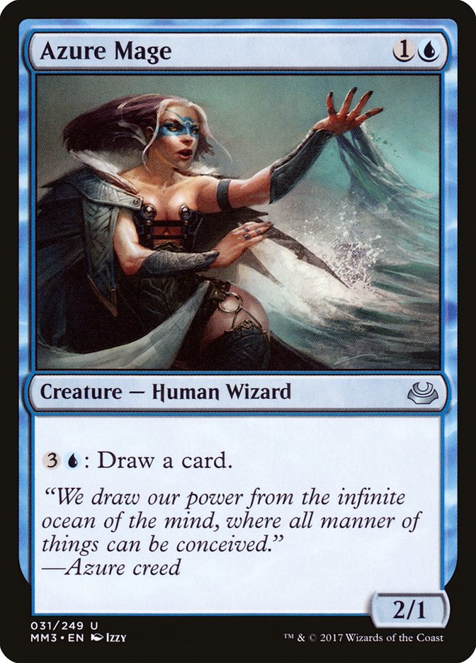 Azure Mage – Uncommon Magic: The Gathering card from Modern Masters 2017 (#31)