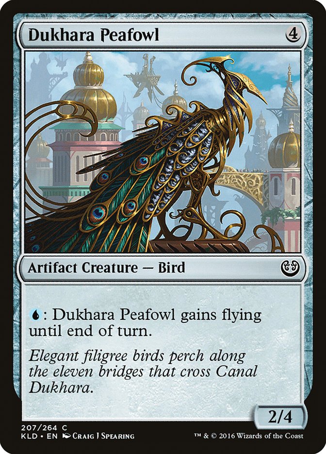 Dukhara Peafowl – Common Magic: The Gathering card from Kaladesh (#207)