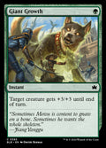 Giant Growth – Common Magic: The Gathering card from Bloomburrow (#393)