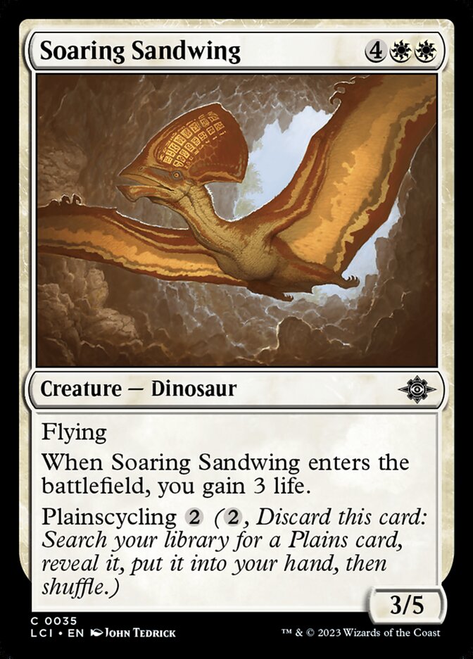 Soaring Sandwing – Common Magic: The Gathering card from The Lost Caverns of Ixalan (#35)