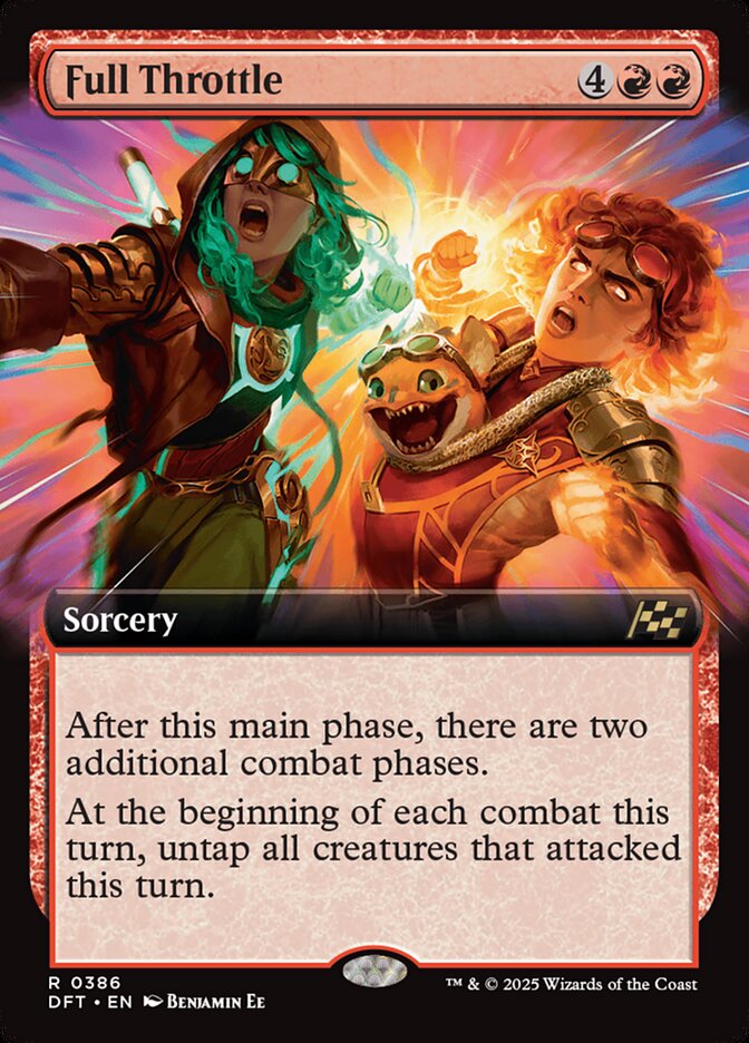 Full Throttle – Rare Magic: The Gathering card from Aetherdrift (#386)