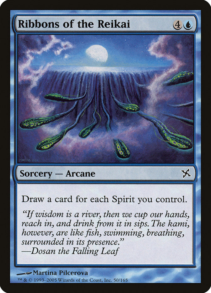 Ribbons of the Reikai – Common Magic: The Gathering card from Betrayers of Kamigawa (#50)