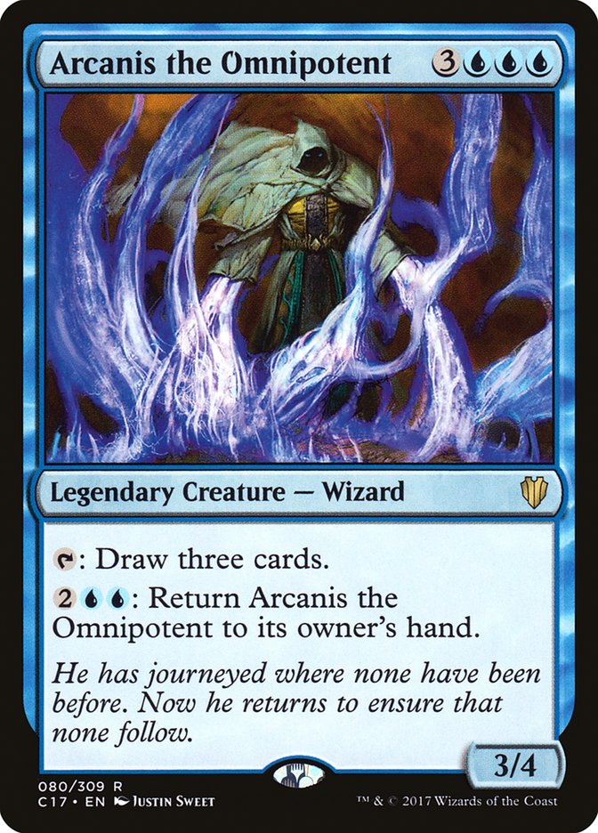 Arcanis the Omnipotent – Rare Magic: The Gathering card from Commander 2017 (#80)