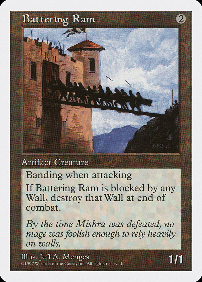 Battering Ram – Common Magic: The Gathering card from Fifth Edition (#353)