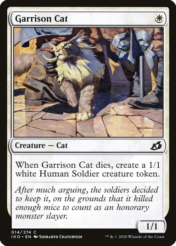 Garrison Cat – Common Magic: The Gathering card from Ikoria: Lair of Behemoths (#14)
