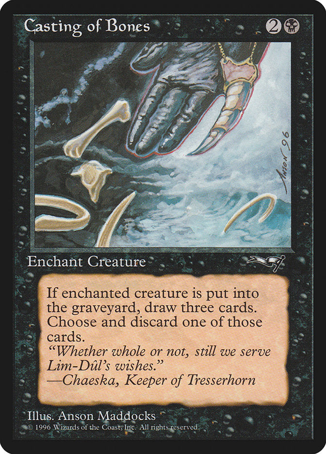 Casting of Bones – Common Magic: The Gathering card from Alliances (#44a)