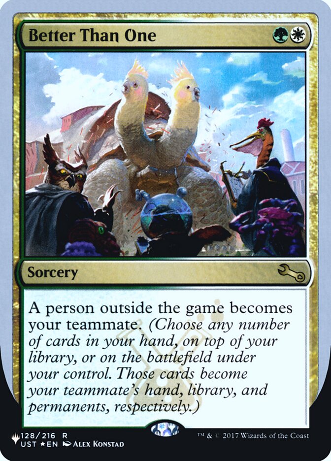 Better Than One – Rare Magic: The Gathering card from The List (Unfinity Foil Edition) (#44)