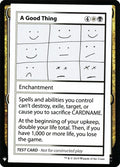 A Good Thing – Rare Magic: The Gathering card from Mystery Booster Playtest Cards 2019 (#86)