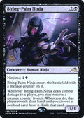 Biting-Palm Ninja – Rare Magic: The Gathering card from Kamigawa: Neon Dynasty Promos (#88s)